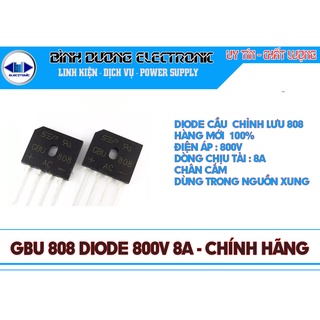 3 Chiếc DIOT GBU808 Diode Cầu Mới 100% / 8A /800V