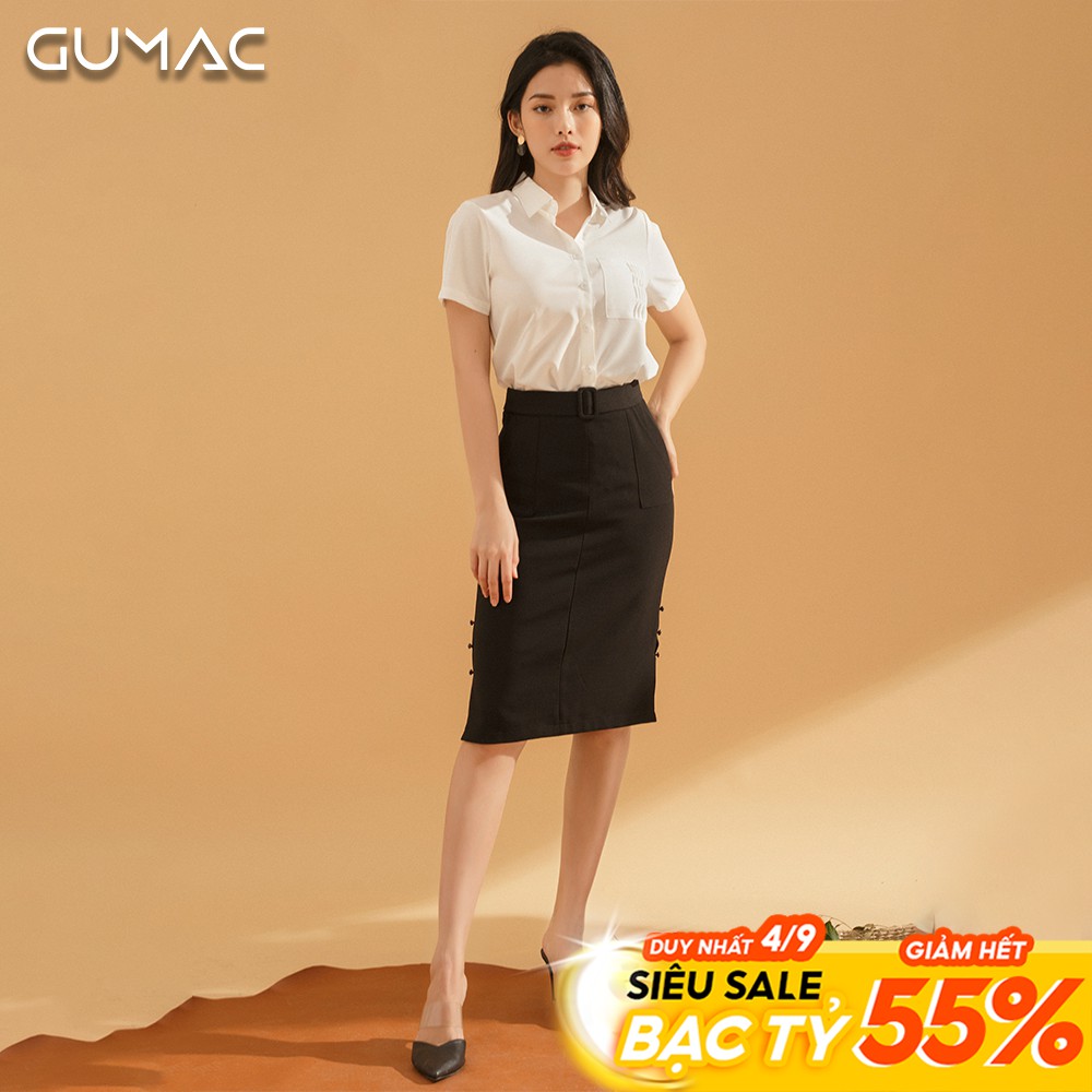 [Mã WAAUG giảm 15% tối đa 30k đơn 99k] Váy bút chì túi đắp VA781 GUMAC | BigBuy360 - bigbuy360.vn