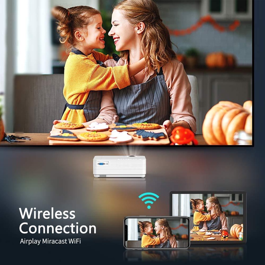 Máy chiếu mini Vankyo Leisure 470 Wireless HD 720p - Hàng Chính Hãng