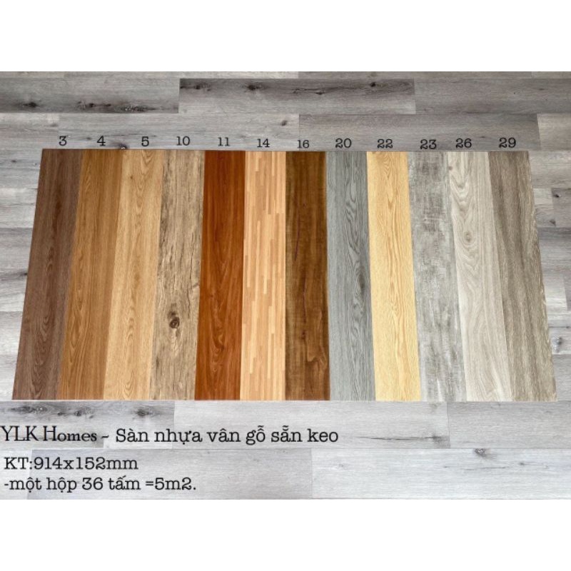 Sàn nhựa vân gỗ YLK homes