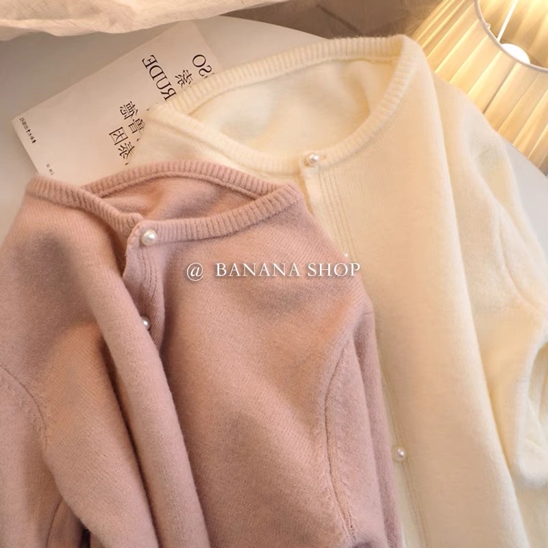 ÁO CARDIGAN TRƠN MÀU PASTEL NHẸ NHÀNG HÀN QUỐC ẢNH THẬT Ở CUỐI 019