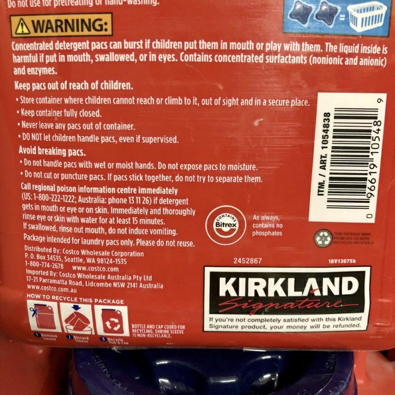 Viên giặt xả thơm quần áo Ultra Clean Kirkland của Mỹ 152 viên