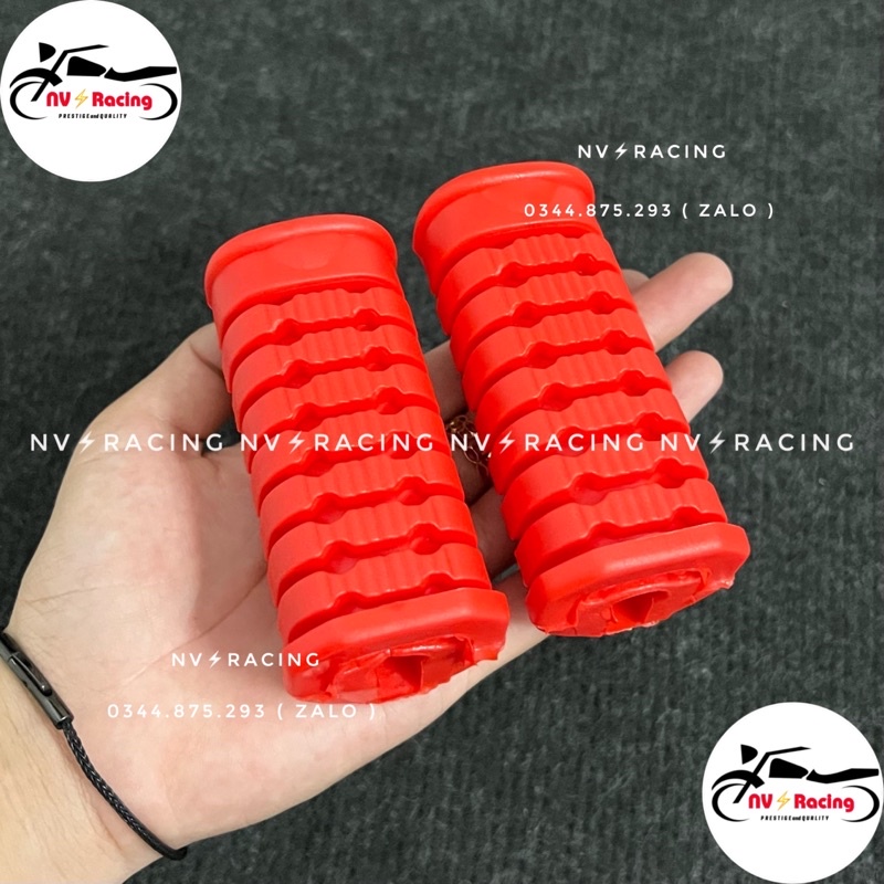 Cao su gác chân trước màu