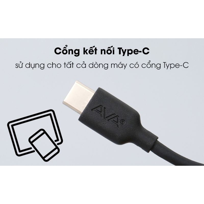 Cáp sạc 2M 1M 20CM AVA Micro Lightning TypeC CHÍNH HÃNG TGDD