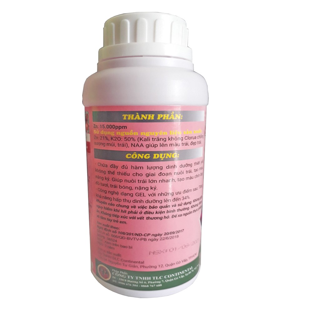 Phân Bón Lá SIÊU TẠO MÀU NHƯ Ý Chai 500ml CHỐNG PHÌ TRÁI, LÊN MÀU, SIÊU NẶNG KÝ, KÉO ĐƯỜNG, SIÊU NGỌT, MÃ ĐẸP