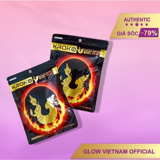 Combo 5 miếng dán tan mỡ bụng kroko navel paste - dán tan mỡ thái lan - giảm mỡ bụng, bắp tay, bắp chân