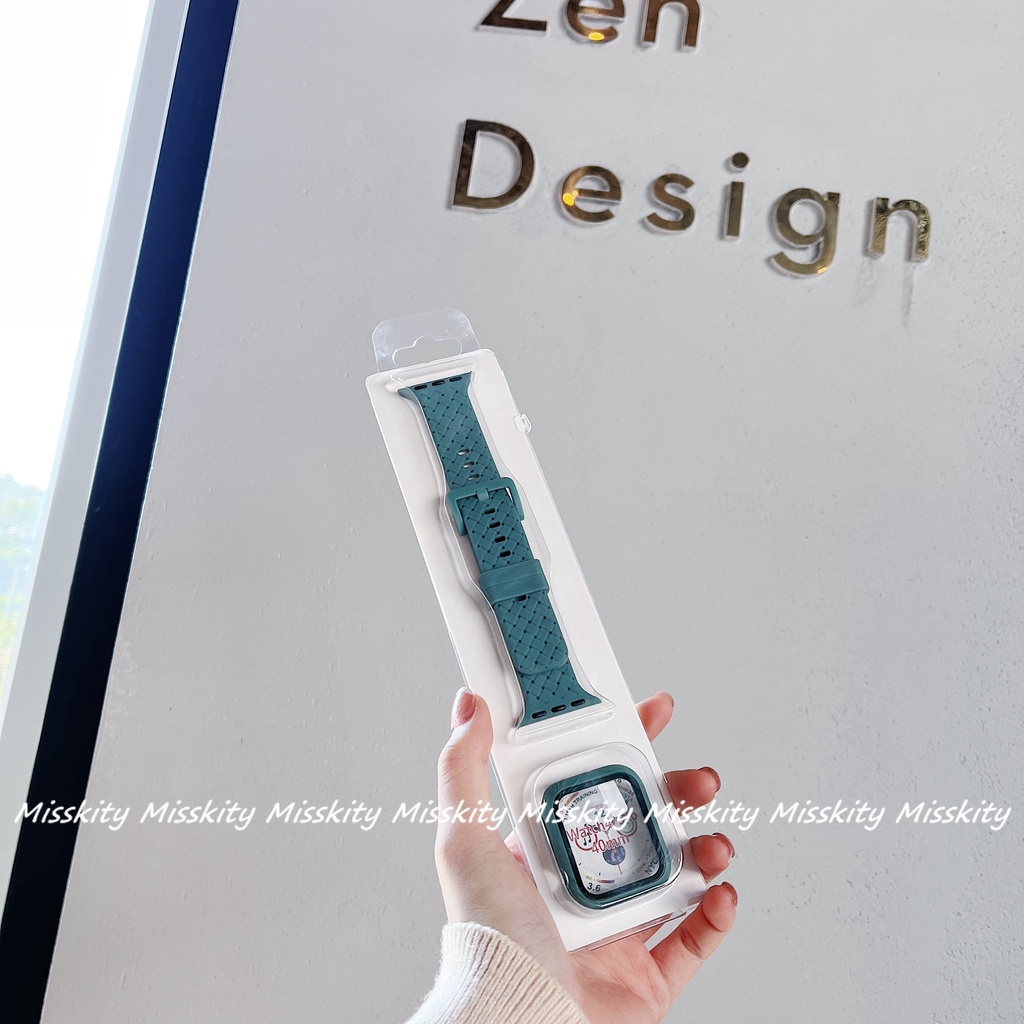 Dây Silicone Thay Thế Cho ĐồNg Hồ Đeo Tay Thông Minh 41mm 45mm 44mm 40mm 7 6 5 4 3 2 1 SE