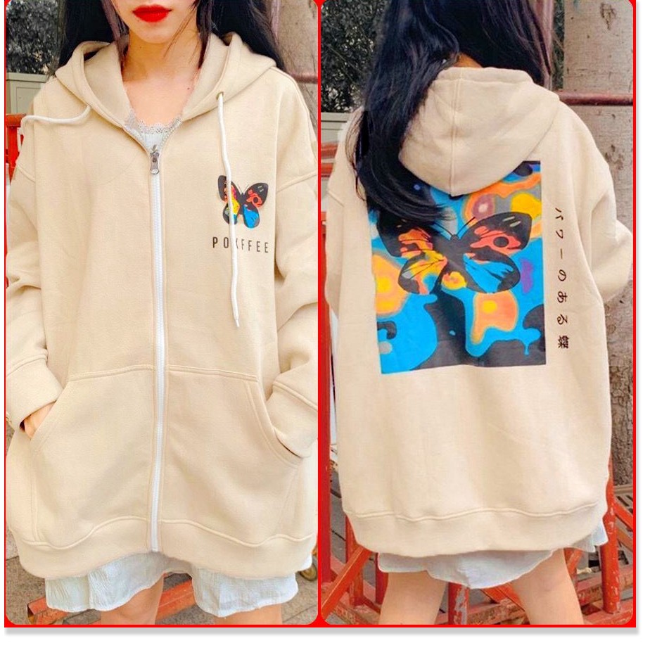 ÁO HOODIE NỮ FOM RÔNG DÀI PHỦ MÔNG THỜI TRANG SÀNH ĐIỆU