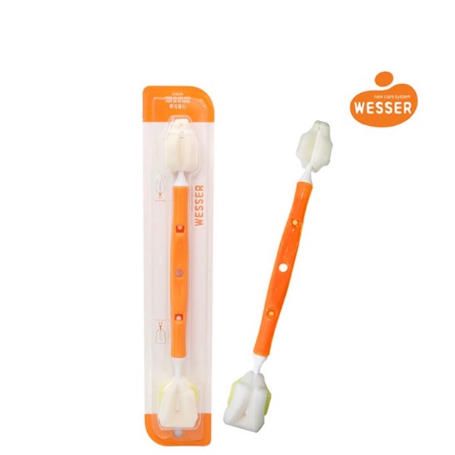 DỤNG CỤ RỬA BÌNH SỮA+ NÚM TI WESSER