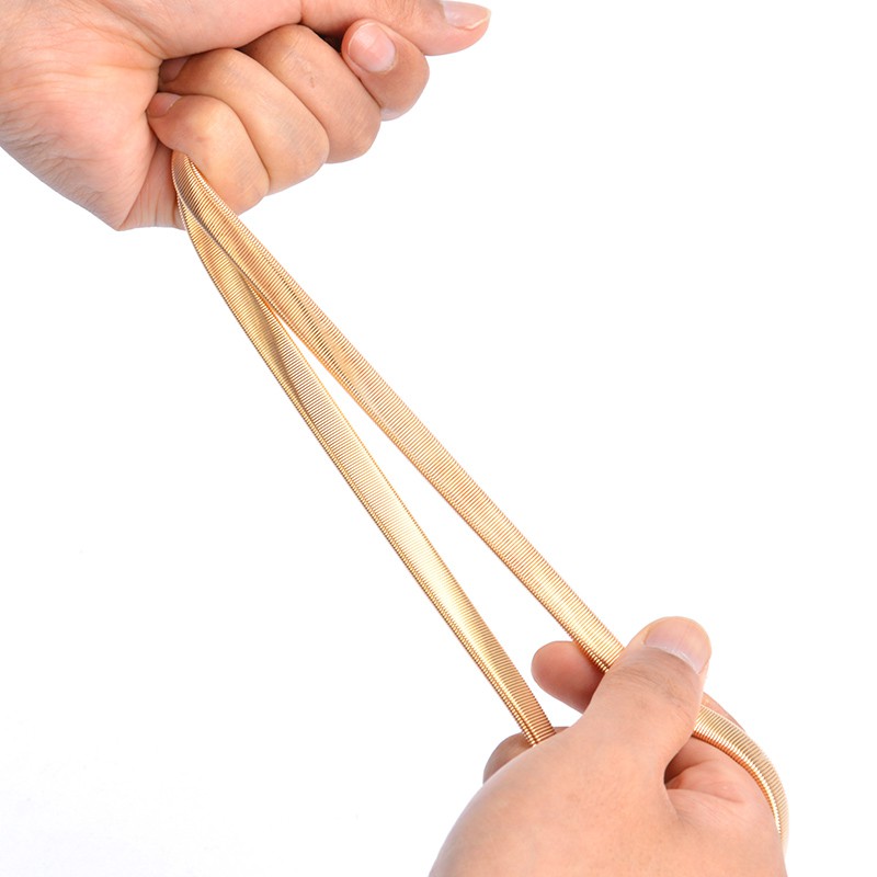 Thắt lưng họa tiết hoa lá siêu co giãn hợp thời trang cho nữ