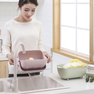 RỔ ĐÔI NHỰA LÚA MẠCH