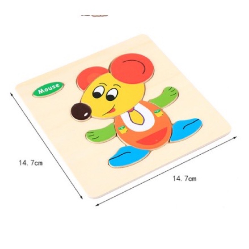 Tranh ghép 3D [Hàng loại 1] tăng khả năng tư duy logic cho bé, bé nhận biết được thế giới xung quanh