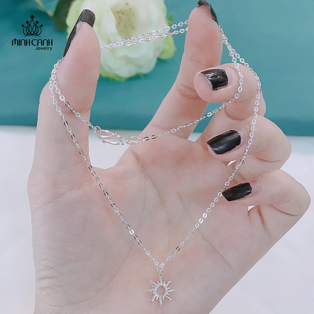 Dây Chuyền Bạc Ta Hình Mặt Trời - Minh Canh Jewelry