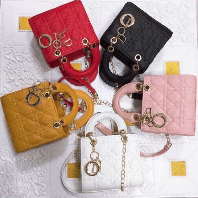 Túi đeo chéo, túi xách nữ dior dáng vuông size 20