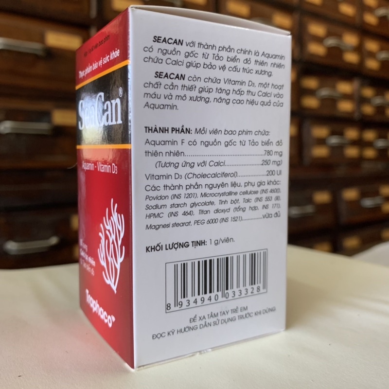 Seacan - Bổ sung Canxi tự nhiên từ Tảo biển đỏ - Không gây đóng cặn thận