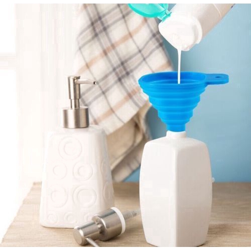 Phễu làm bằng silicone có thể gấp lại tiện dụng