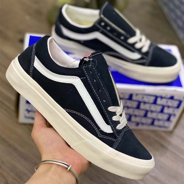 [Sale Sốc] Giày 𝐕𝐀𝐍𝐒  viền trắng, giày thể thao vans Đen Old Skool nam nữ  hot nhất 2022