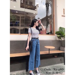 Quần Jean ống rộng CHẤT  ĐẸP (ẢNH TỰ CHỤP)