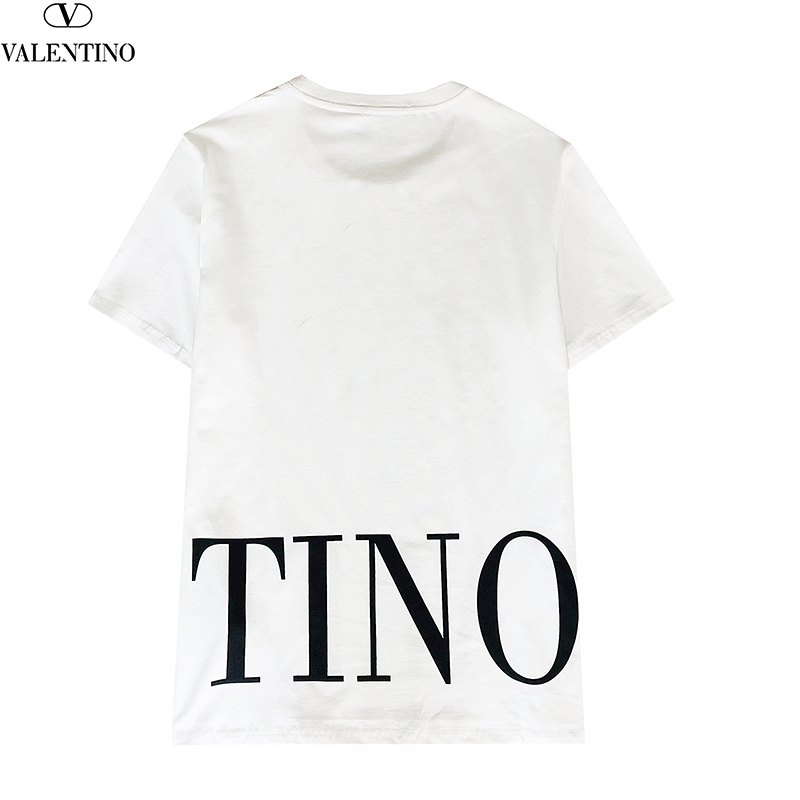 Áo Thun Ngắn Tay Cổ Tròn In Chữ Valentino Thời Trang Dành Cho Cả Nam Và Nữ