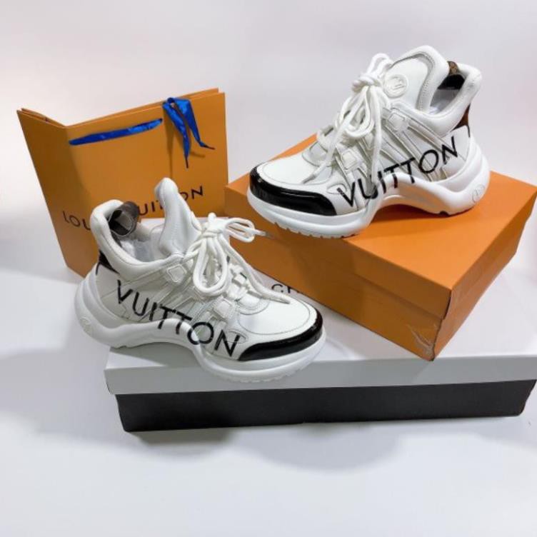 H(ẢNH THẬT) Giày Thể Thao Nữ Đế 5p Dây Buộc DaMềm Êm Fullbox Bill Túi Cao Cấp