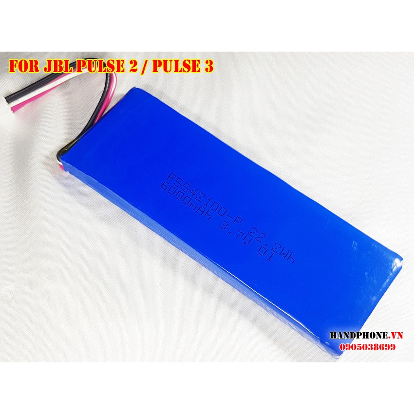 Pin Zin cho Loa Bluetooth JBL Pulse 2 / Pulse3 - Pin nguyên bản P5542100-P 6000mAh Original