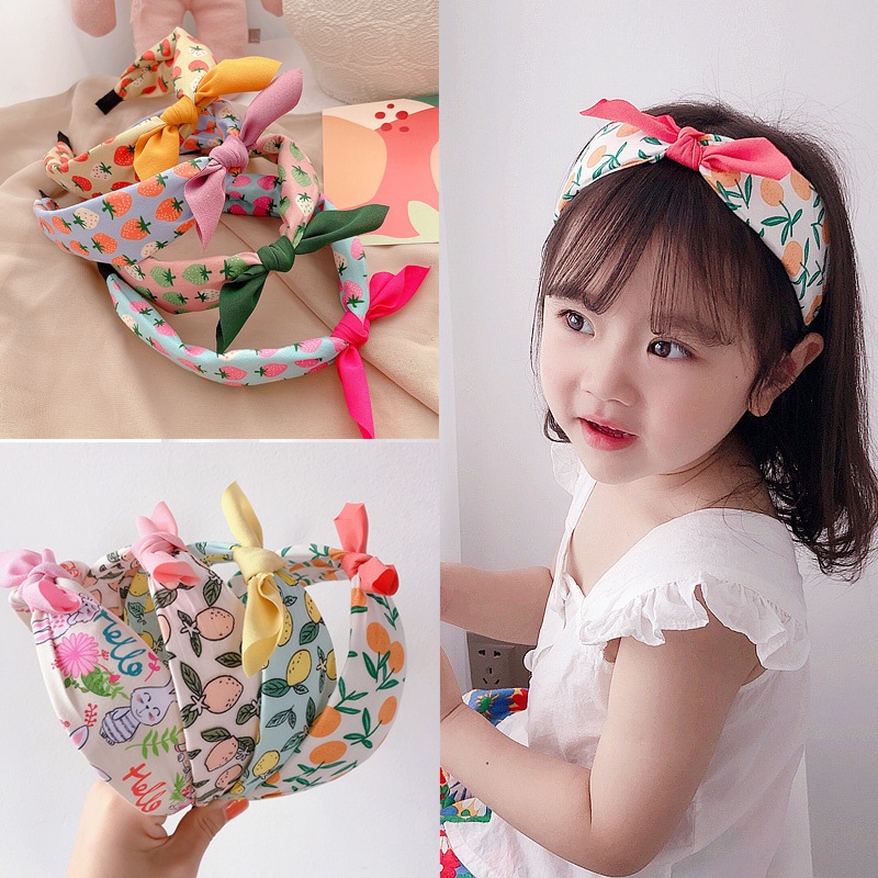 Băng đô họa tiết trái dâu xinh xắn dành cho bé gái