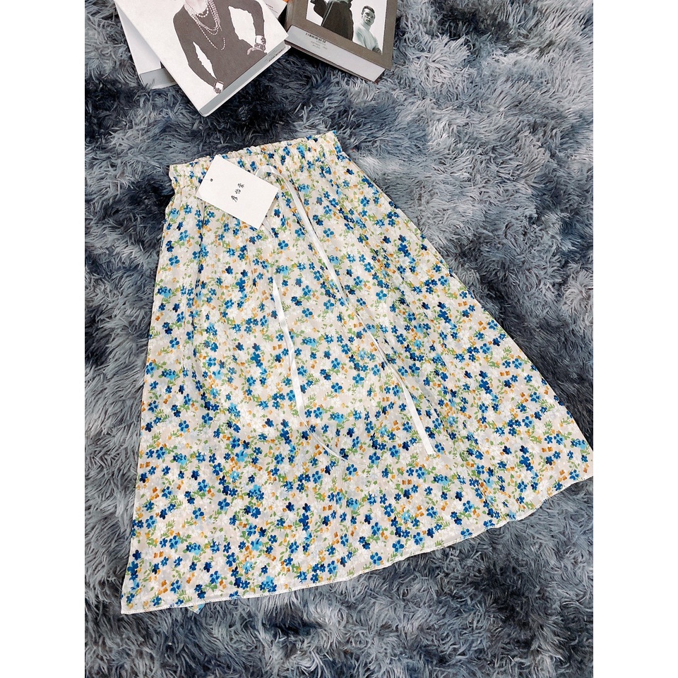 Chân Váy Vintage Nữ  Váy Voan Nữ Dáng Dài midi 2 Lớp Siêu Xinh freesize 52~62kg hàng xuất dư cao cấp mặc đi chơi dạo phố