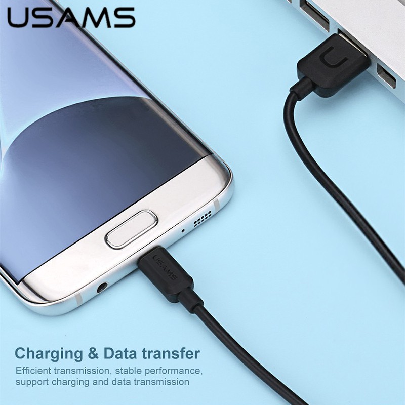 Dây cáp sạc USAMS USB Type C dài 1m tiện lợi dành cho điện thoại