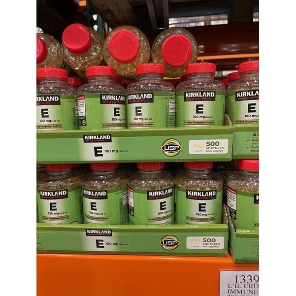 Viên uống bổ sung Vitamin E Kirkland Signature của Mỹ 400 IU 500 viên [CHÍNH HÃNG]