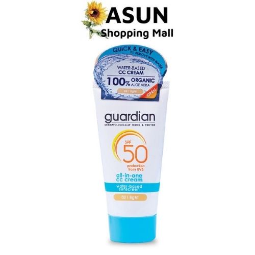 Kem Chống Nắng Guardian All In One CC Cream #01 Medium - #02 Light SPF50 30ml