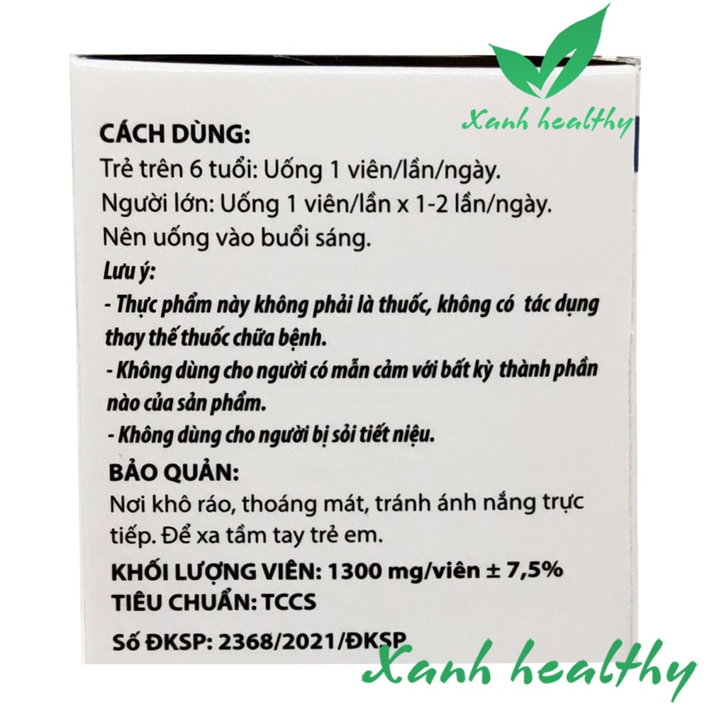 Viên Uống Canxi, CALCI BETA bổ sung Vitamin D3, Vitamin K2 Aquamin F Phát triển hệ xương, chắc khỏe xương