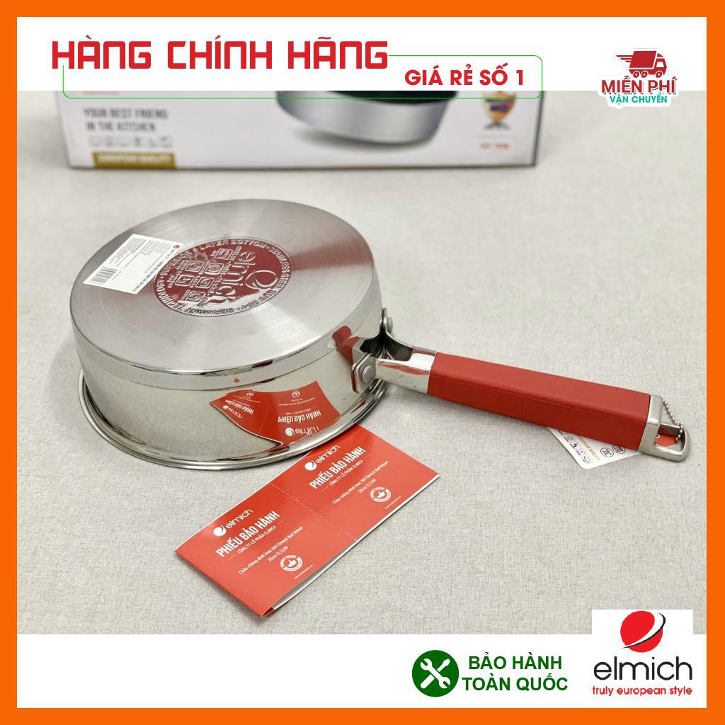 CHẢO CHỐNG DÍNH ELMICH INOX 304 RED VELVET 24CM EL3250, CHẢO ELMICH CHỐNG DÍNH BẾP TỪ 24CM