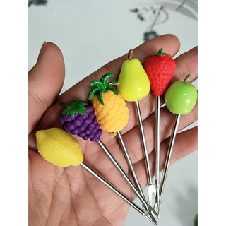 Set 6 Xiên Hoa Quả Inox