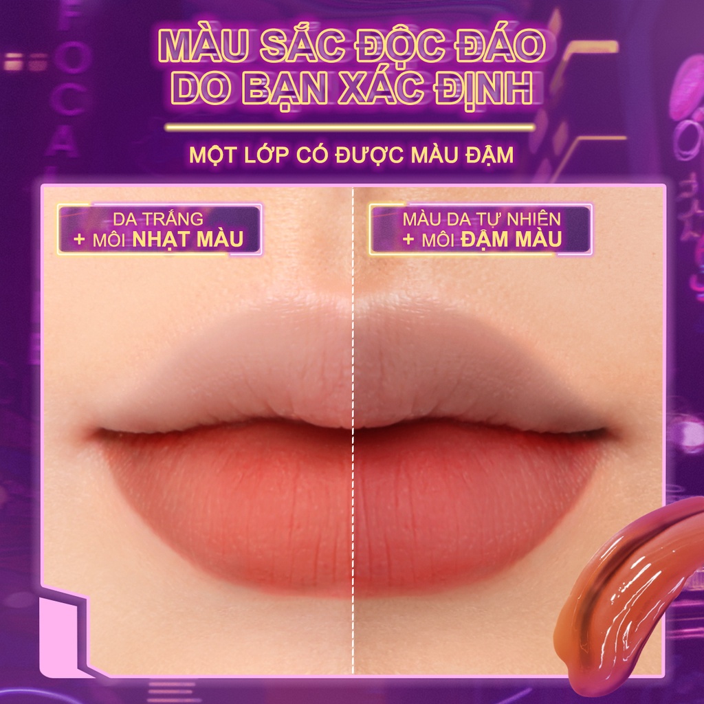 Focallure #Son Tint Chống Nước Lâu Trôi Với Màu Sắc Độc Đáo