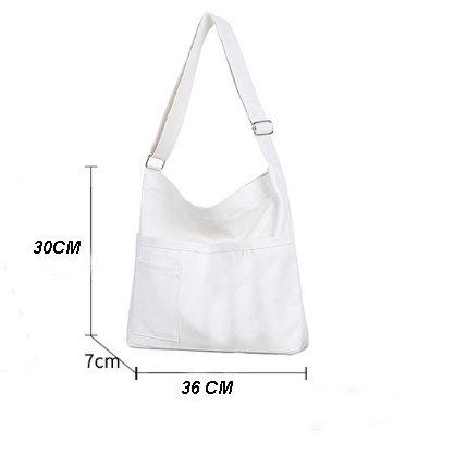 Túi Đeo Chéo Nữ vải canvas Túi Đeo Vai đi học đi chơi phong cách Hàn Quốc