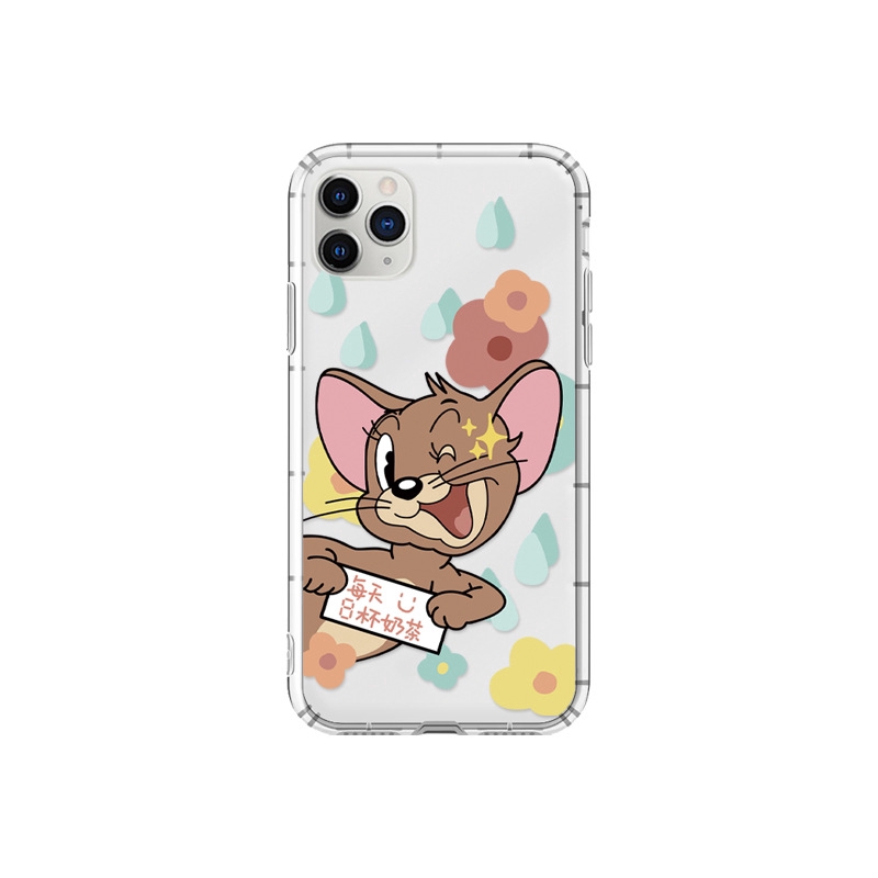 Ốp điện thoại TPU trong suốt họa tiết hoạt hình mèo/chuột cho Apple iPhone 11 PRO XSMAX XR 8PLUS 7 X | BigBuy360 - bigbuy360.vn