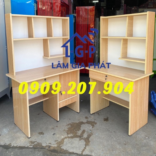 Bàn học sinh ván okal màu kem chó bé cấp 1 - 3