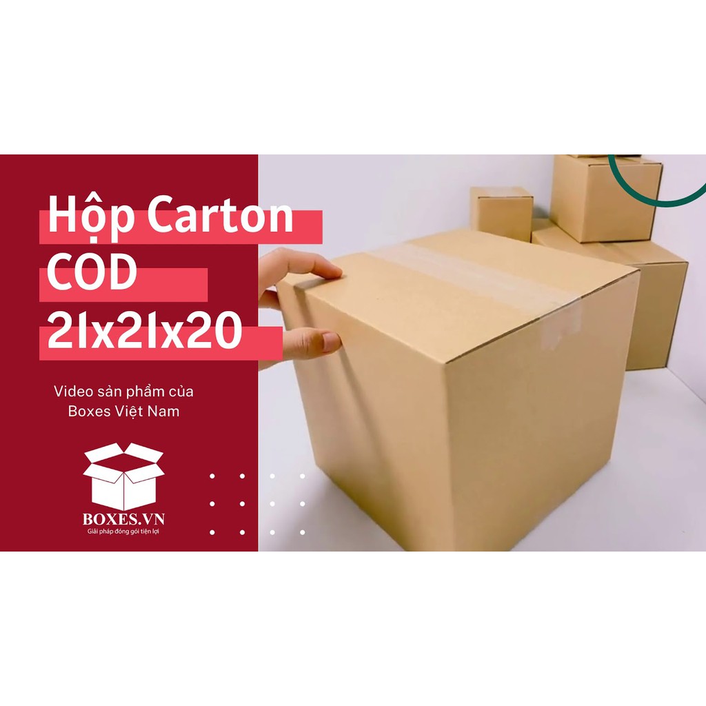 21x21x20 Combo 50 hộp Carton đóng gói hàng giá tại xưởng