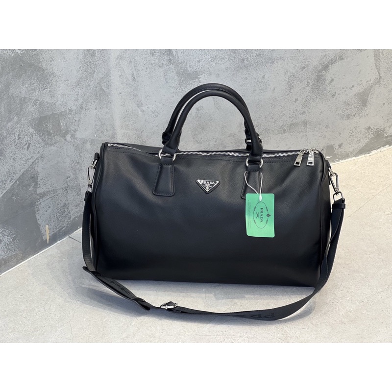 Túi du lịch prada chất liệu da xước size 45cm