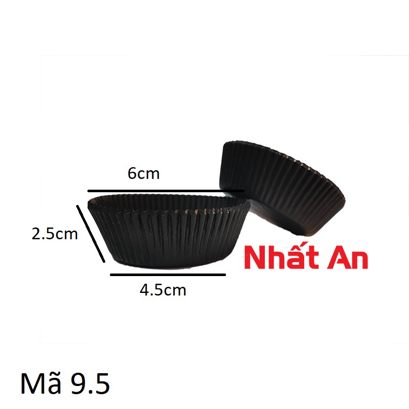 CHÉN GIẤY ĐEN 9.5CM (1000 CÁI/CÂY)