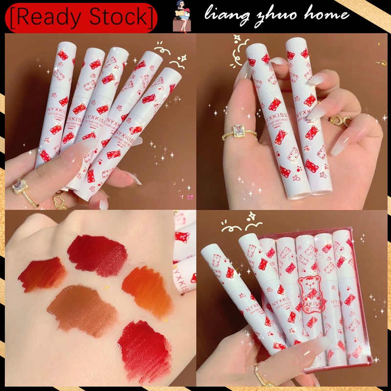 [Hàng mới về] Set 5 Thỏi Son Kem Lì Trang Điểm Môi Phong Cách Gợi Cảm