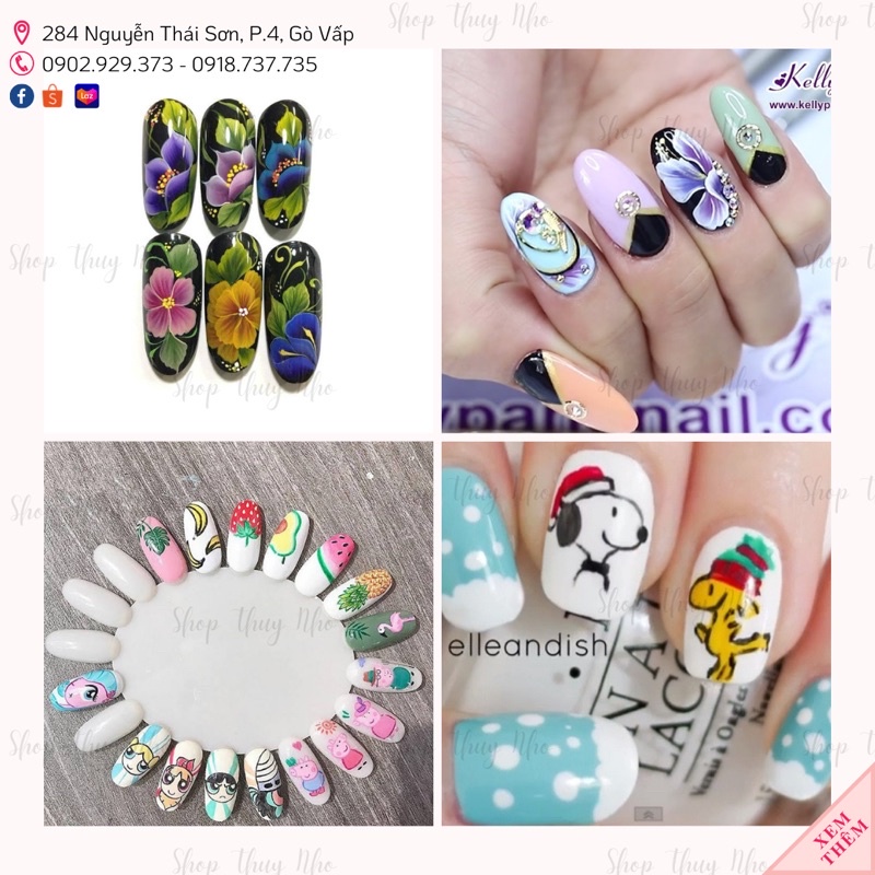 [HÀNG CHUẨN] Bột vẽ móng tay tập vẽ OUMAXI cao cấp tuýp lẻ 12ml dụng cụ chuyên làm móng tay nghệ thuật nail