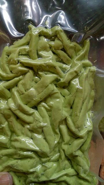 Cùi bưởi da xanh sợi màu xanh lá 500g