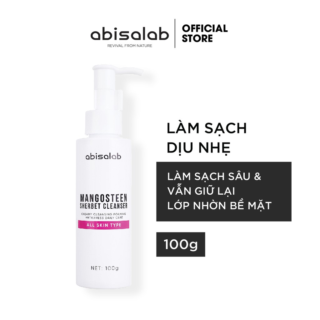 Sữa rửa mặt tạo bọt MANGOSTEEN SHERBET CLEANSER 100g làm sạch sâu, trẻ hóa da. | BigBuy360 - bigbuy360.vn