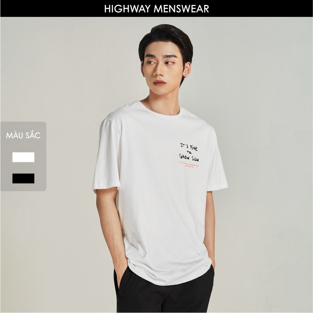 Áo phông nam cotton Highway  Grow Slow