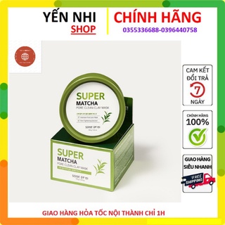 Mặt nạ dưỡng da giảm mụn Some By Mi Super Matcha Pore Clean Clay Mask 100g