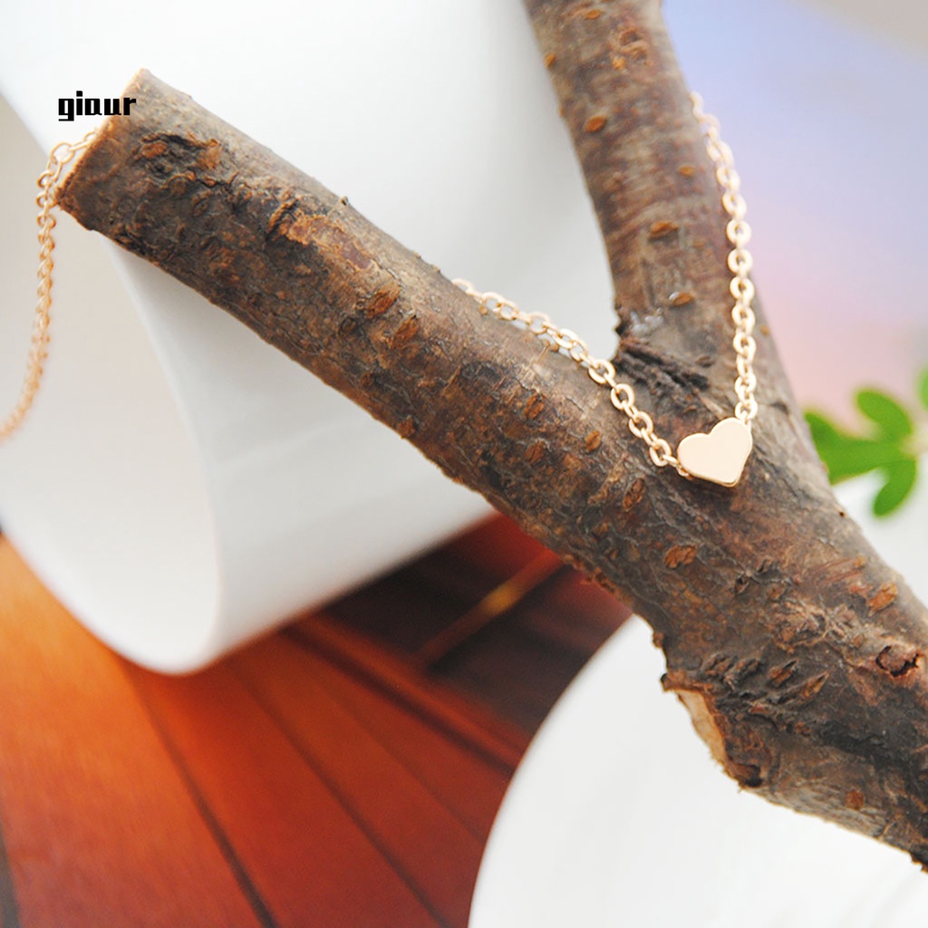 Vòng cổ choker mặt trái tim siêu nhẹ chống mòn cho nữ