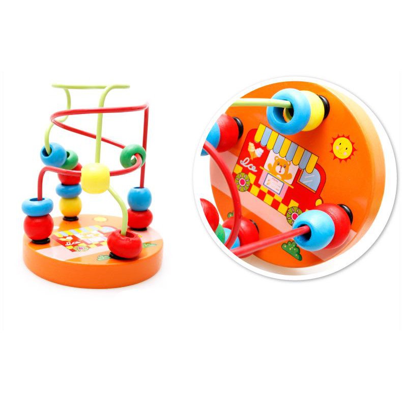 Set 1 / 4 Đồ Chơi Mê Cung Bằng Gỗ Nhiều Màu Sắc Cho Bé