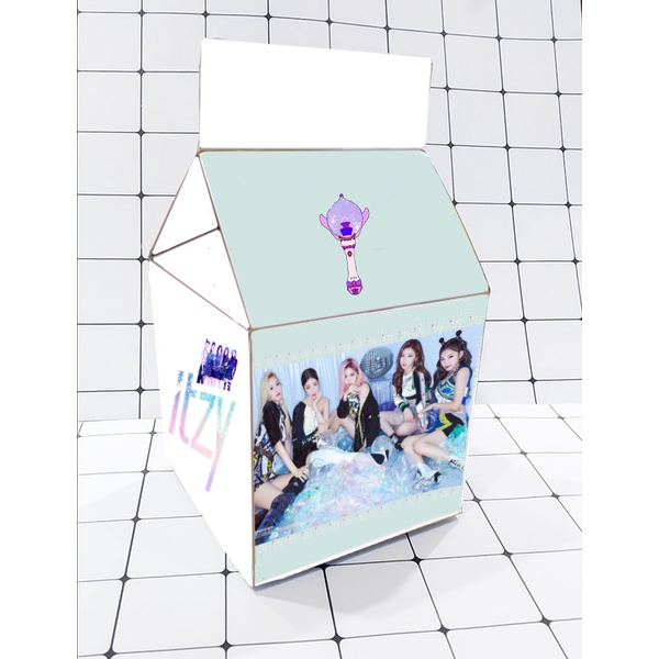 Hộp quà GOT7 MAMAMOO ITZY RED VELVET HQSI44 hộp quà hộp sữa cute hộp dễ thương idol kpop 18*10*10cm