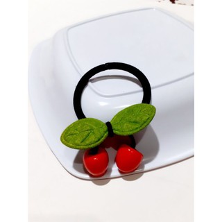 Dây cột tóc cherry đỏ siêu xinh (ảnh thật)